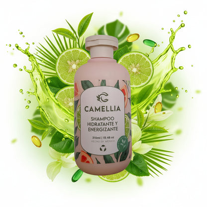 SHAMPOO ENERGIZANTÉ TE VERDE, BERGAMOTA Y GINSENG